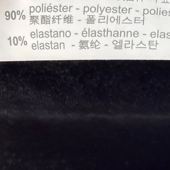 Zara Basic Collection Dress Womens M Black Velvet Lace Trim Zipper Fit & Flare - Picture 10 of 11